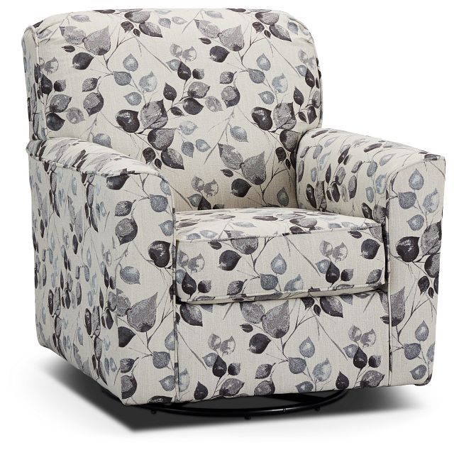 Abney Light Taupe Micro Swivel Chair