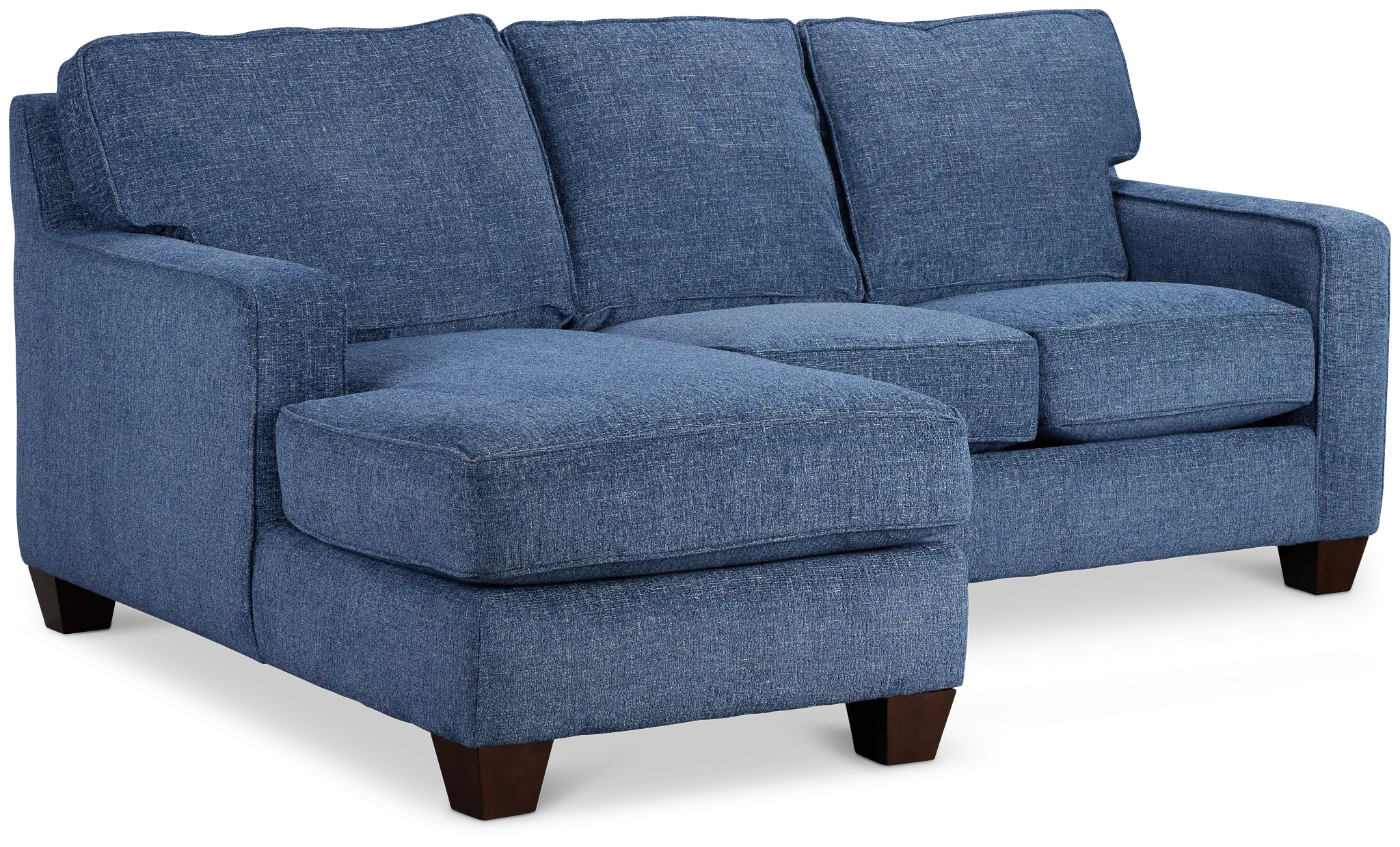 Andie Blue Fabric Left Chaise Sectional Andie Blue Fabric Left Chaise Sectional