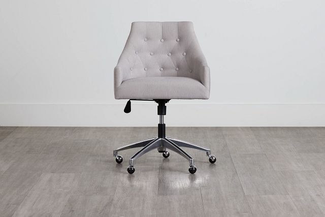 Newport Gray Metal Upholstered Desk Chair (0)