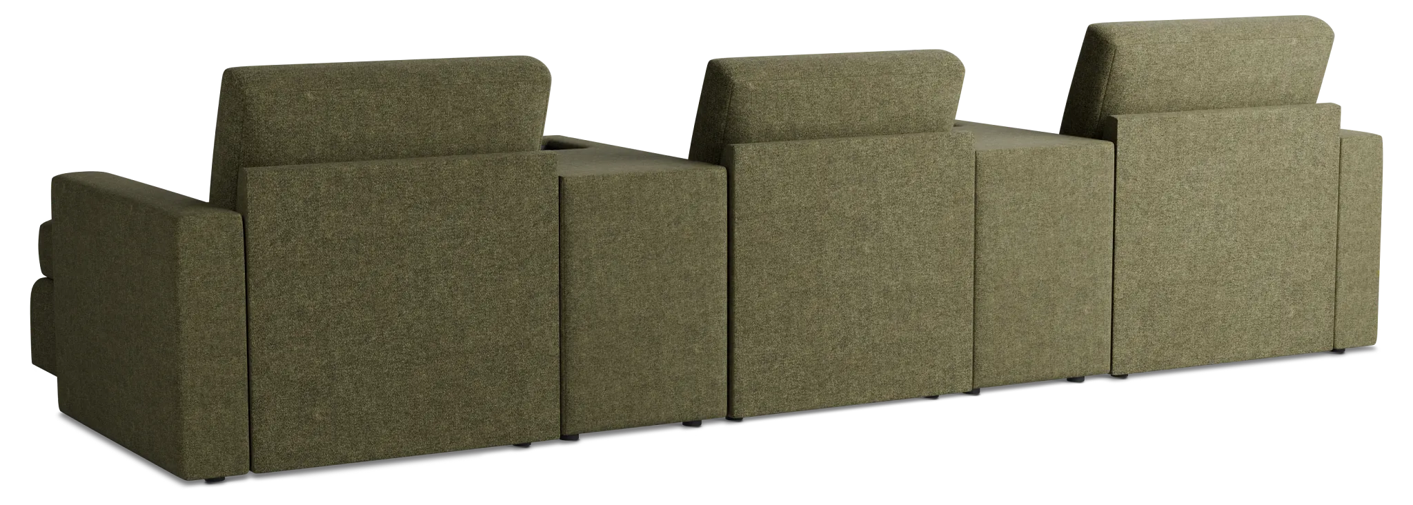 Citymod Green Fabric 6-piece Home Theater With Media Consoles