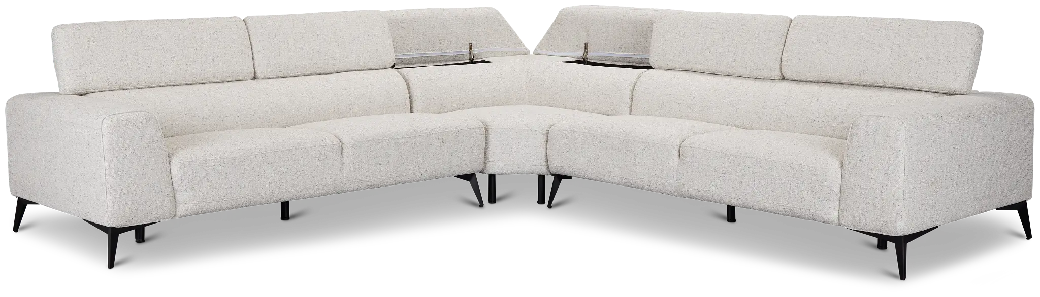 Alina Beige Fabric Small Two-arm Sectional Alina Beige Fabric Small Two-arm Sectional