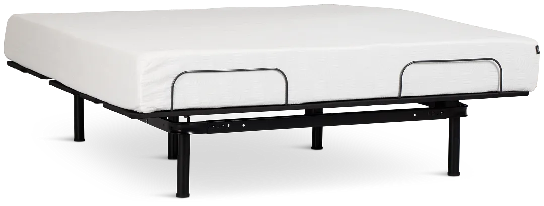 Rest & Renew By Zinus Gel Memory Foam Mattress 10" Cush Firm Slat Adjustable Mattress Set