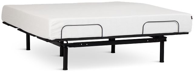 Rest & Renew By Zinus Gel Memory Foam Mattress 10" Cush Firm Slat Adjustable Mattress Set