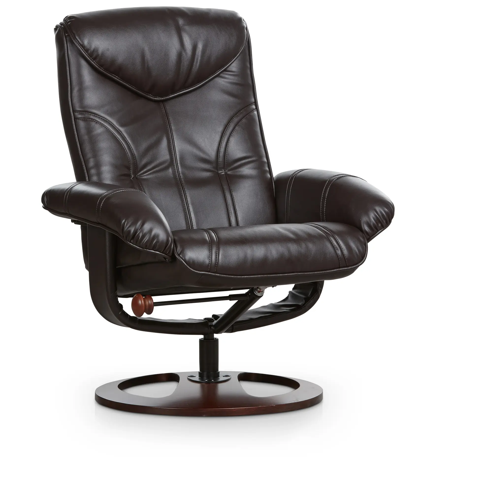 Willis Dark Brown Micro Recliner & Ottoman Willis Dark Brown Micro Recliner & Ottoman