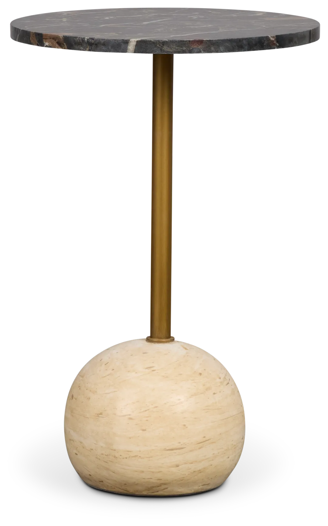 Dolli Beige Round End Table