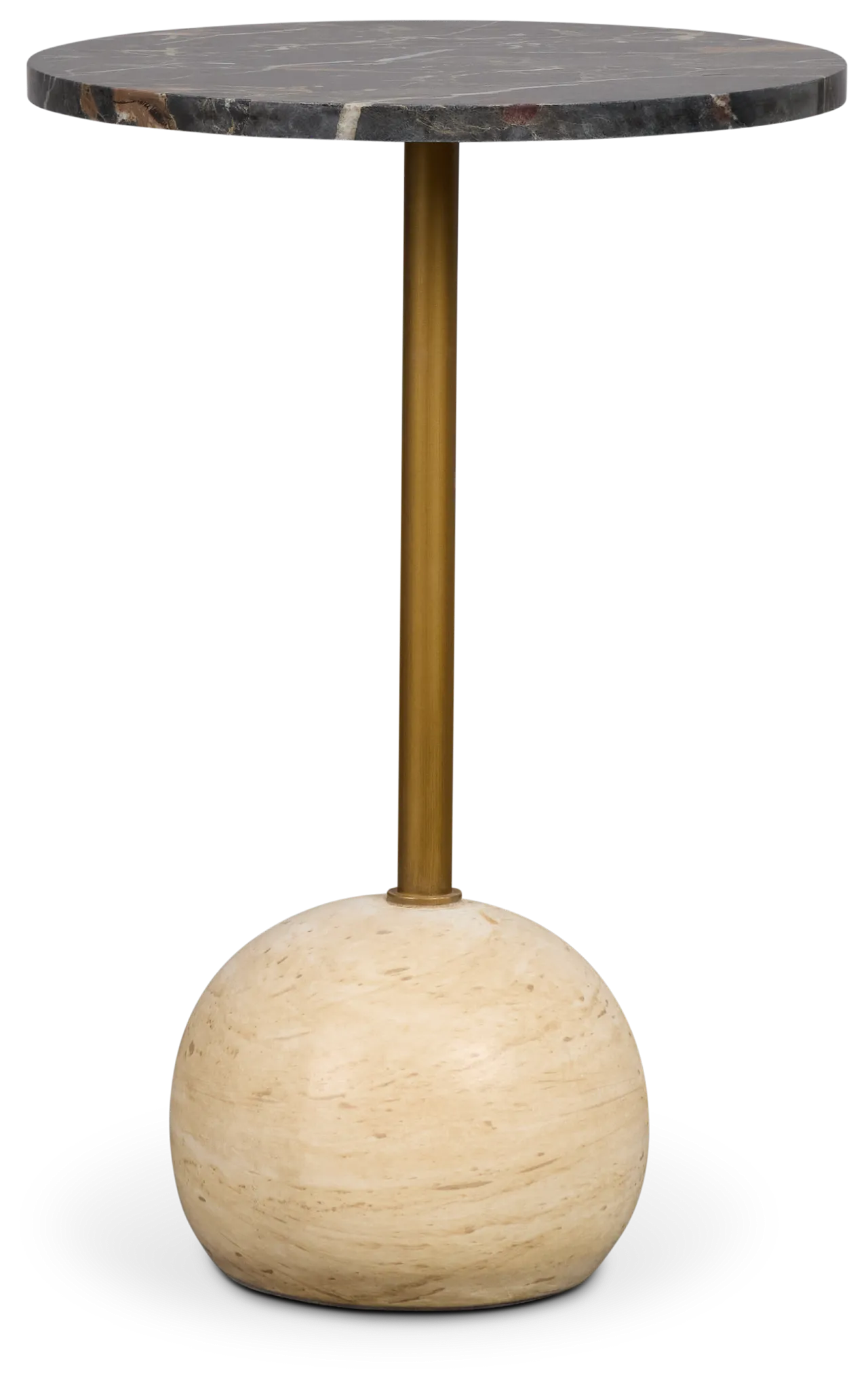 Dolli Beige Round End Table