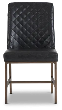 Sierra Black Bonded Ltr Side Chair
