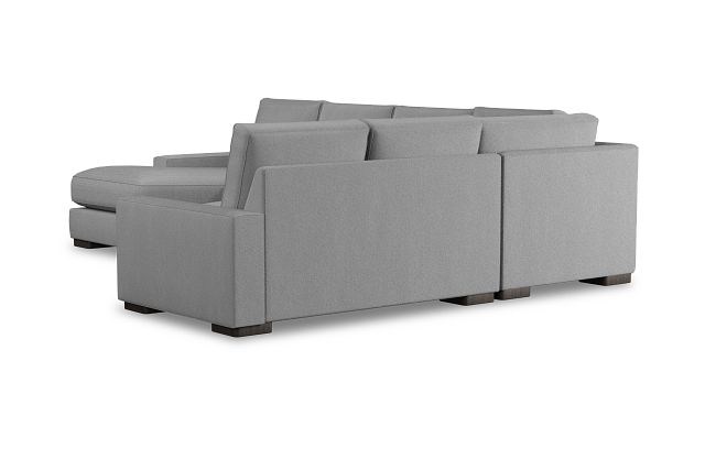 Edgewater Delray Light Gray Medium Left Chaise Sectional