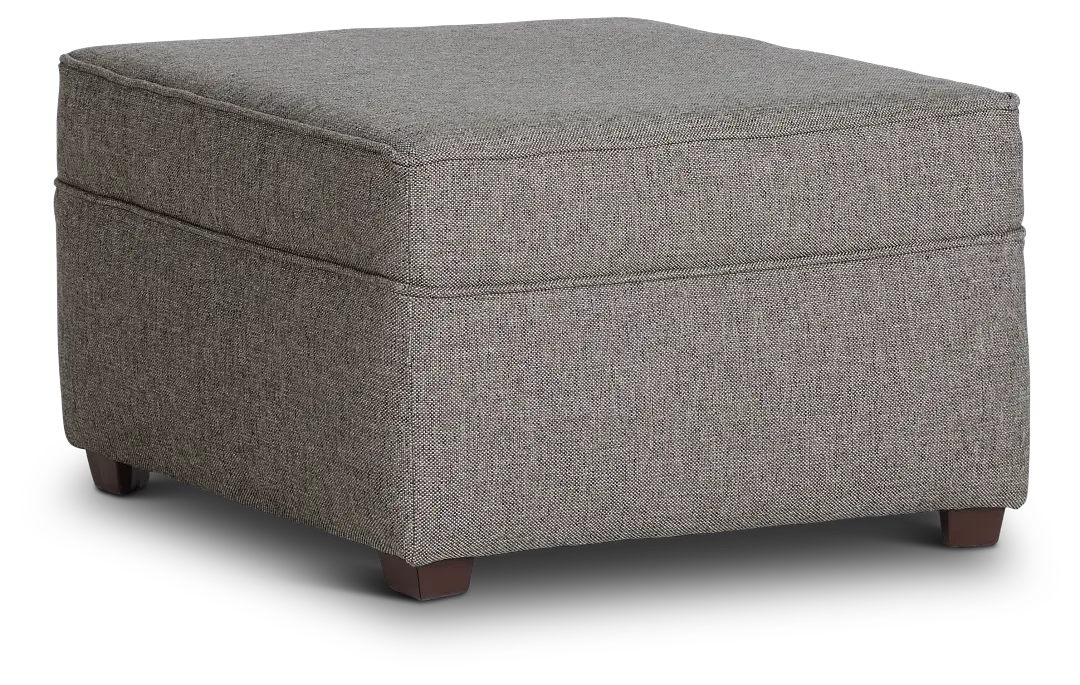 Asheville Brown Fabric Ottoman Asheville Brown Fabric Ottoman