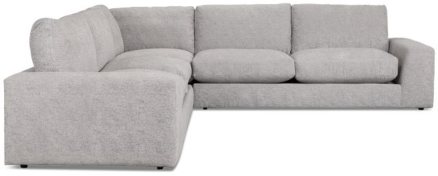 Calista Pewter Fabric Small Two-arm Sectional