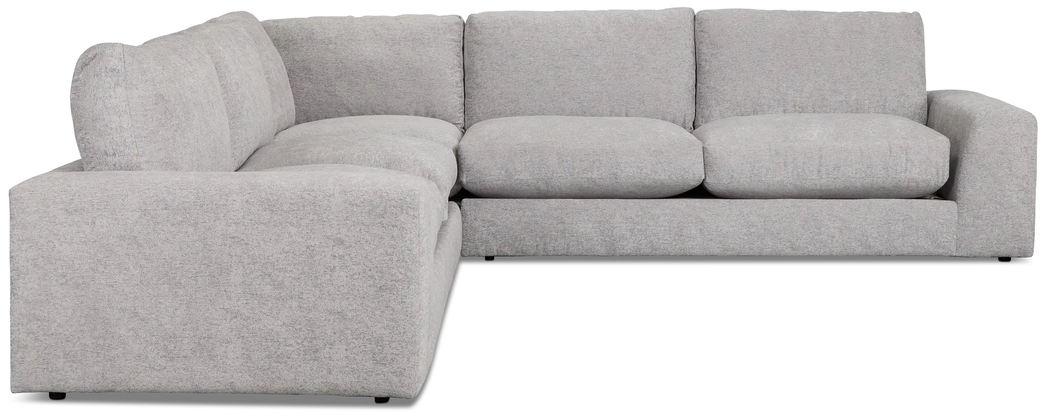 Calista Pewter Fabric Small Two-arm Sectional Calista Pewter Fabric Small Two-arm Sectional