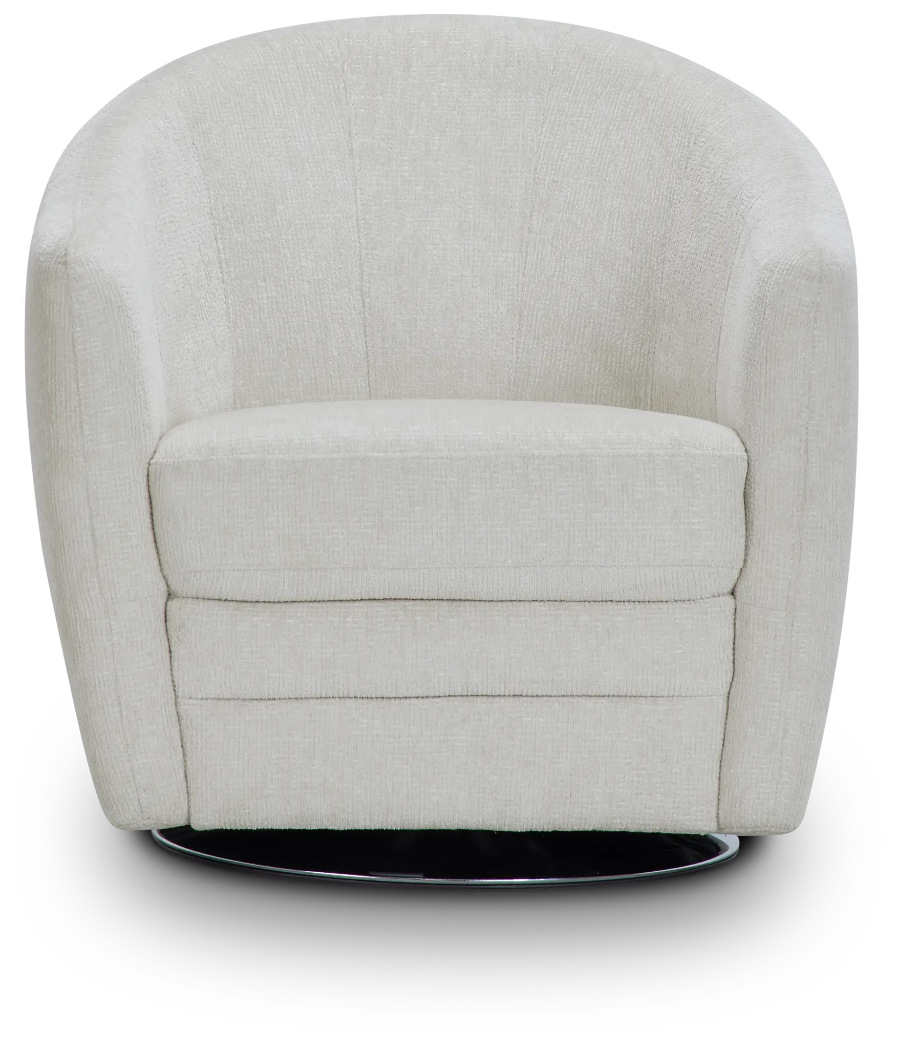 Blakely White Fabric Swivel Chair Blakely White Fabric Swivel Chair