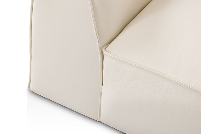 Blanca White Leather 8-piece Modular Sectional