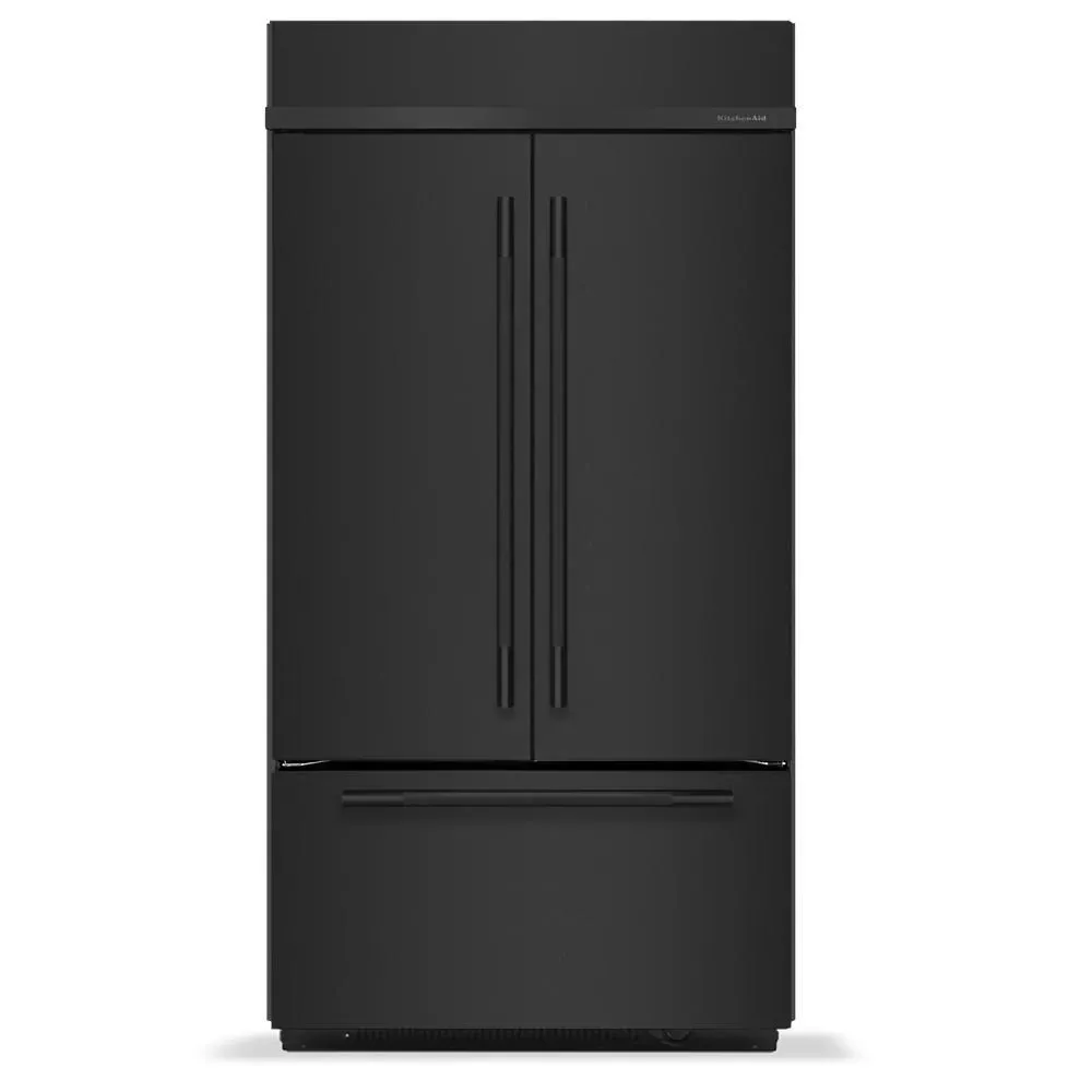Kitchenaid 542 Series Black 42" Built In Bottom Freezer Refrigerator