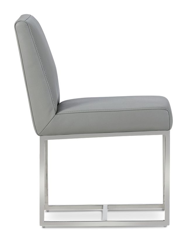 Miami Gray Micro Upholstered Side Chair (1)