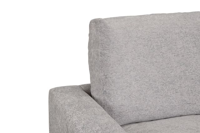 Calista Pewter Fabric Small Right Bumper Sectional
