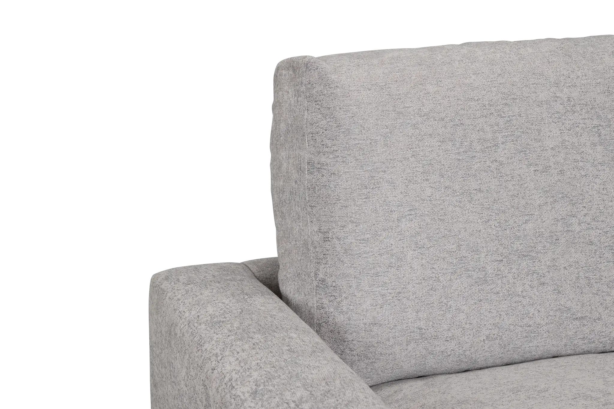 Calista Pewter Fabric Small Right Bumper Sectional Calista Pewter Fabric Small Right Bumper Sectional