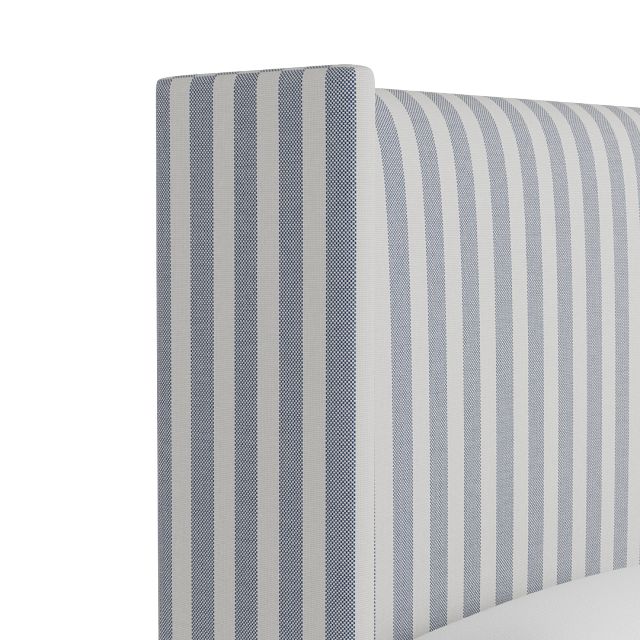 Captiva Sea Lane Dark Blue 60" Upholstered Shelter Bed