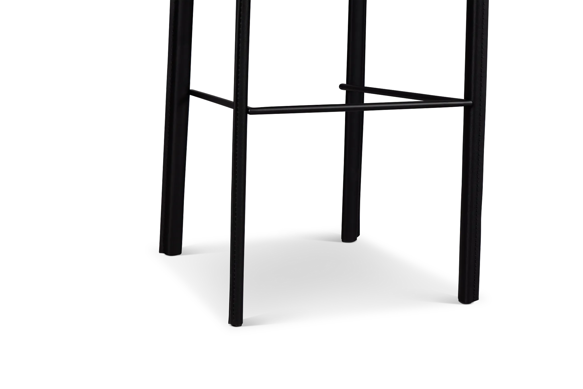 Lugo Black 30" Upholstered Barstool