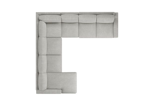 Edgewater Elevation Khaki Large Left Chaise Sectional