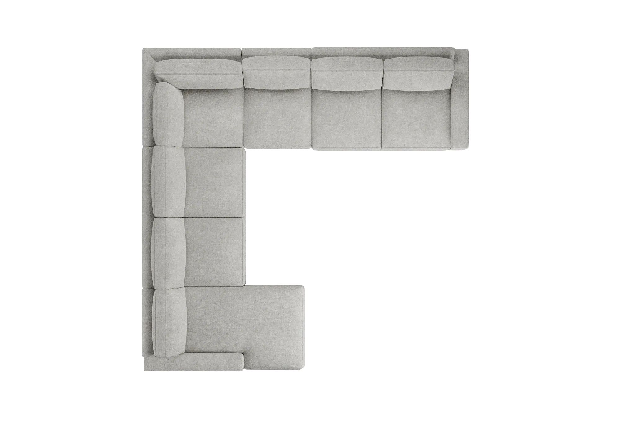 Edgewater Elevation Khaki Large Left Chaise Sectional