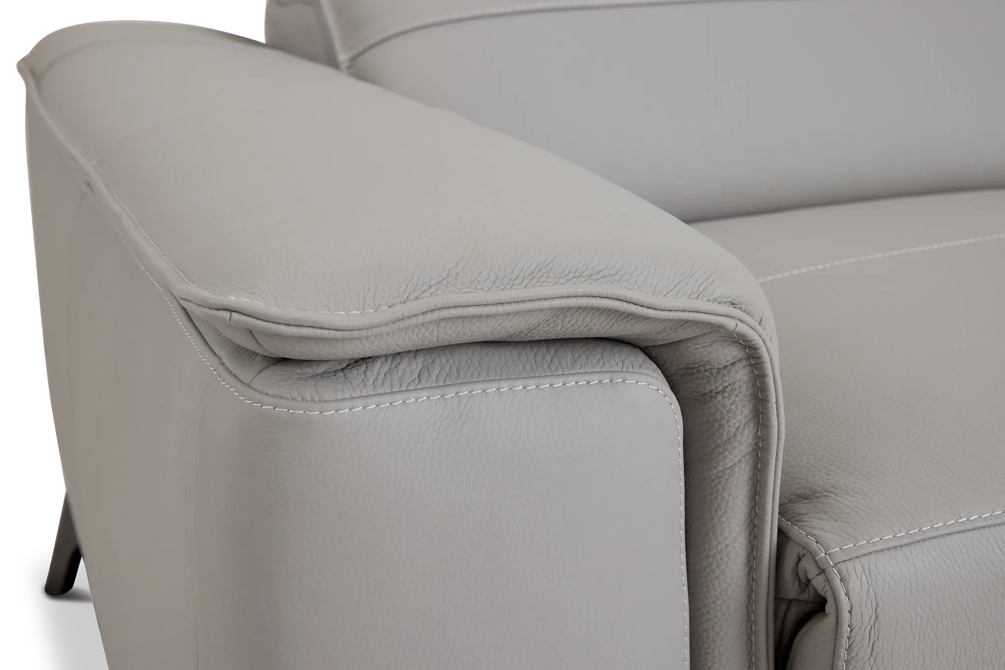 Pearson Gray Leather Sofa