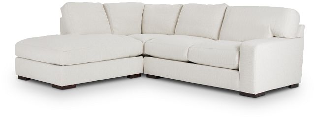Veronica White Down Left Bumper Sectional (1)