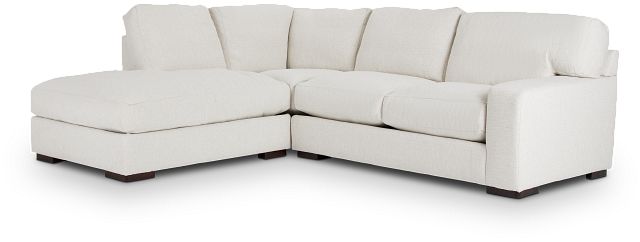 Veronica White Down Left Bumper Sectional