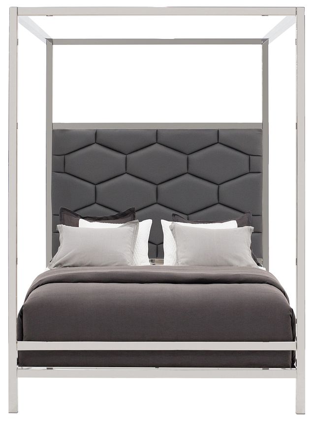 Cortina Gray Canopy Bed