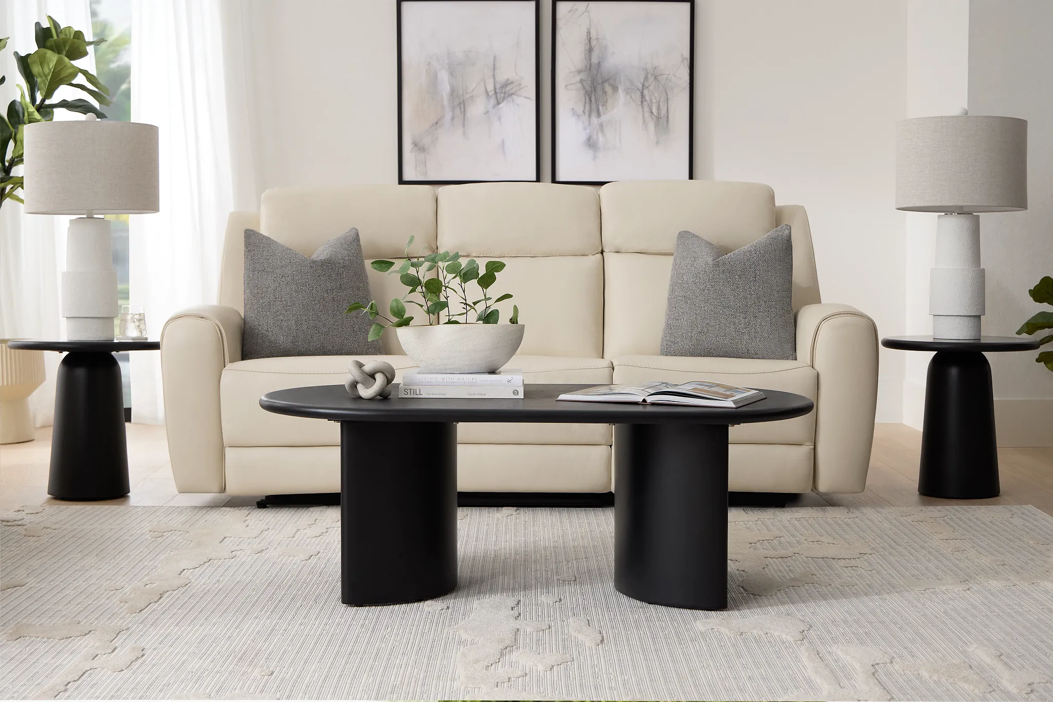 Soho Black Rectangular Coffee Table