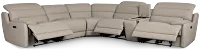 Jett Gray Micro Medium Triple Power 2-arm Sectional