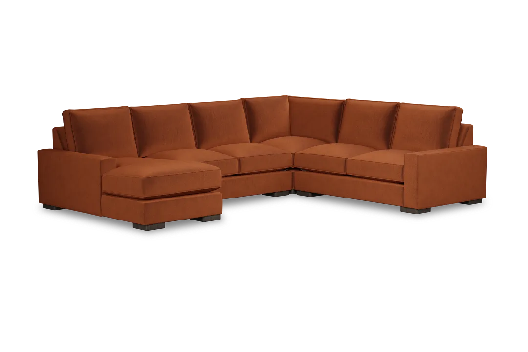 Edgewater Joya Orange Medium Left Chaise Sectional
