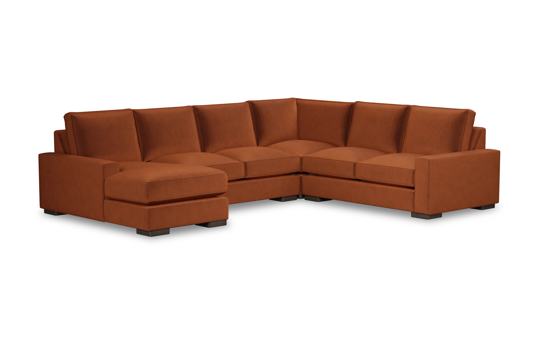 Edgewater Joya Orange Medium Left Chaise Sectional