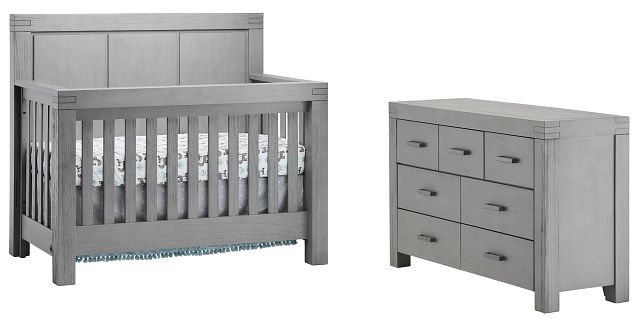 Piermont Gray Crib Bedroom