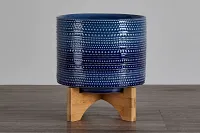 Jessica Blue Medium Planter