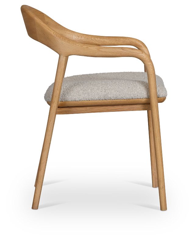 Gables Light Tone Upholstered Arm Chair