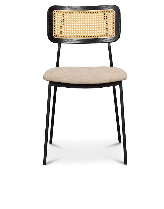Lynden Beige Woven Upholstered Side Chair