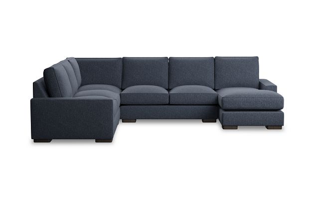 Edgewater Maguire Blue Medium Right Chaise Sectional