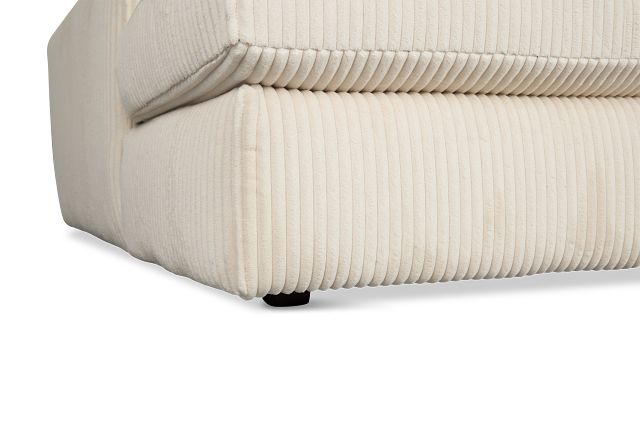 Charlie Ivory Fabric Small Left Chaise Sectional