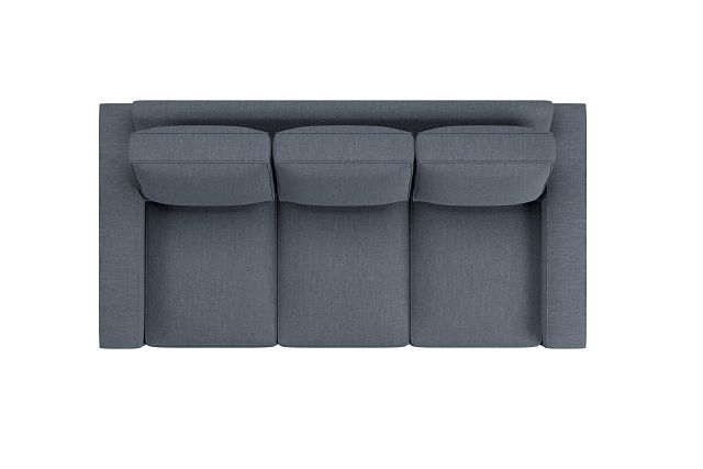 Edgewater Victory Dark Blue 84" Sofa W/ 3 Cushions