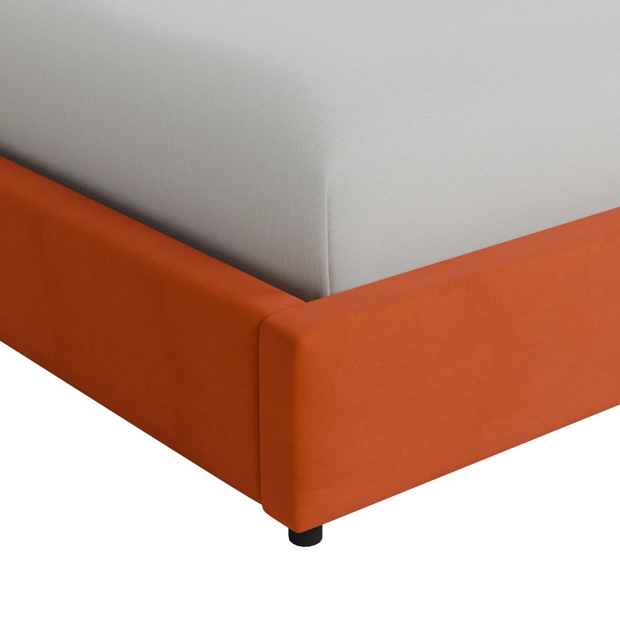 Grayton Joya Orange 54" Upholstered Platform Bed