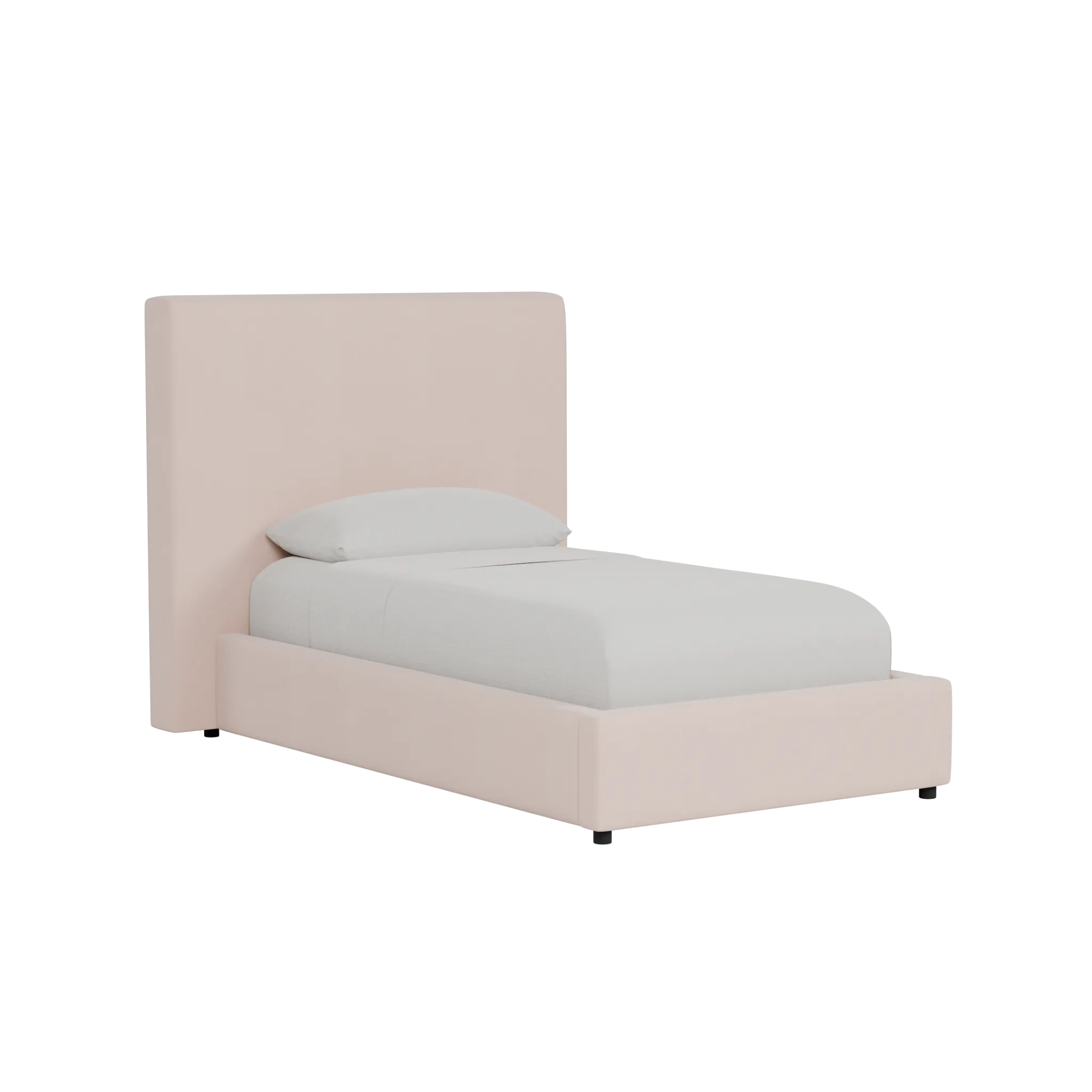 Grayton Joya Light Pink 54" Upholstered Platform Bed