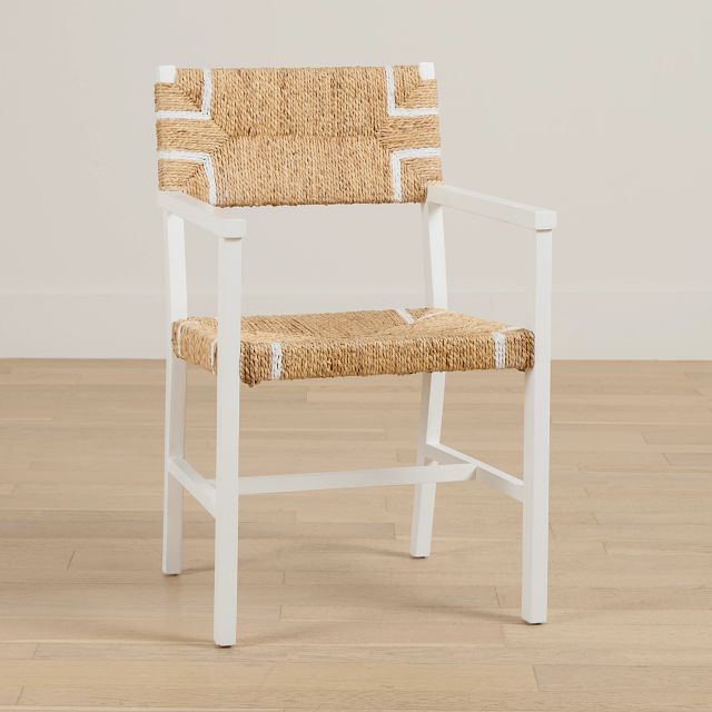 Nantucket Light Tone Woven Arm Chair