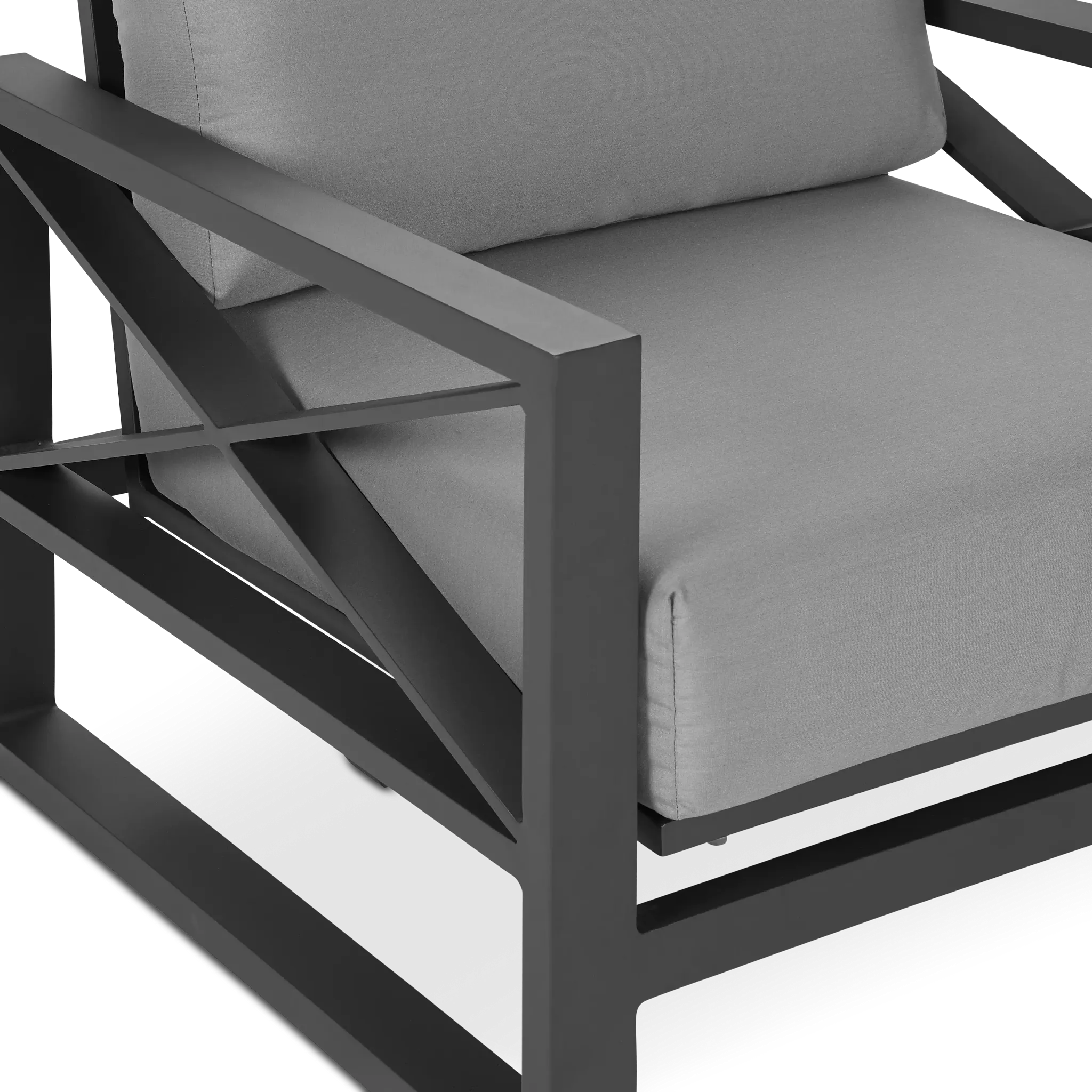 Linear Dark Gray Rocking Chair