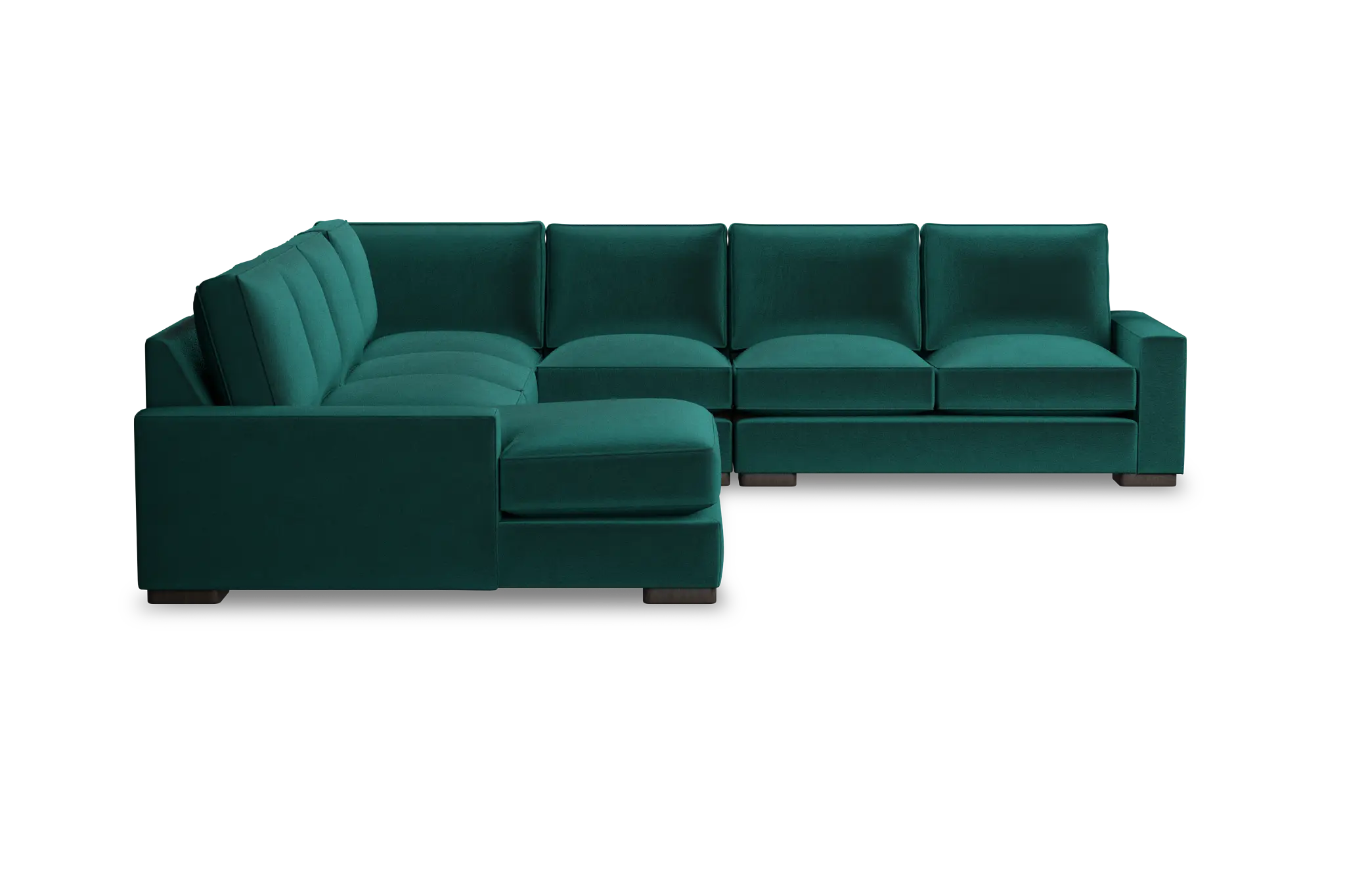 Edgewater Joya Green Large Left Chaise Sectional Edgewater Joya Green Large Left Chaise Sectional