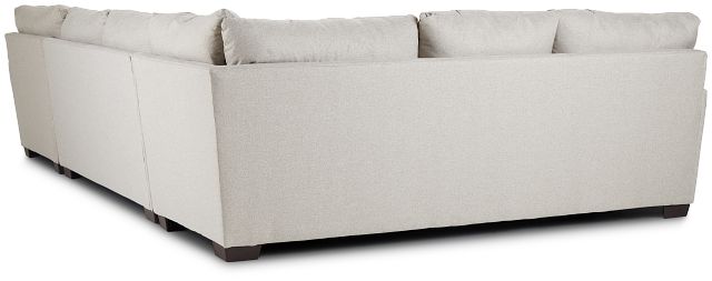 Sadie Light Gray Fabric Large Right Chaise Sectional