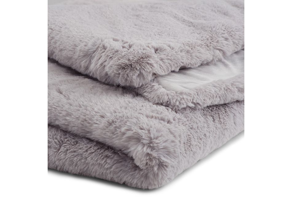 Kaycee Light Gray Throw, (1)
