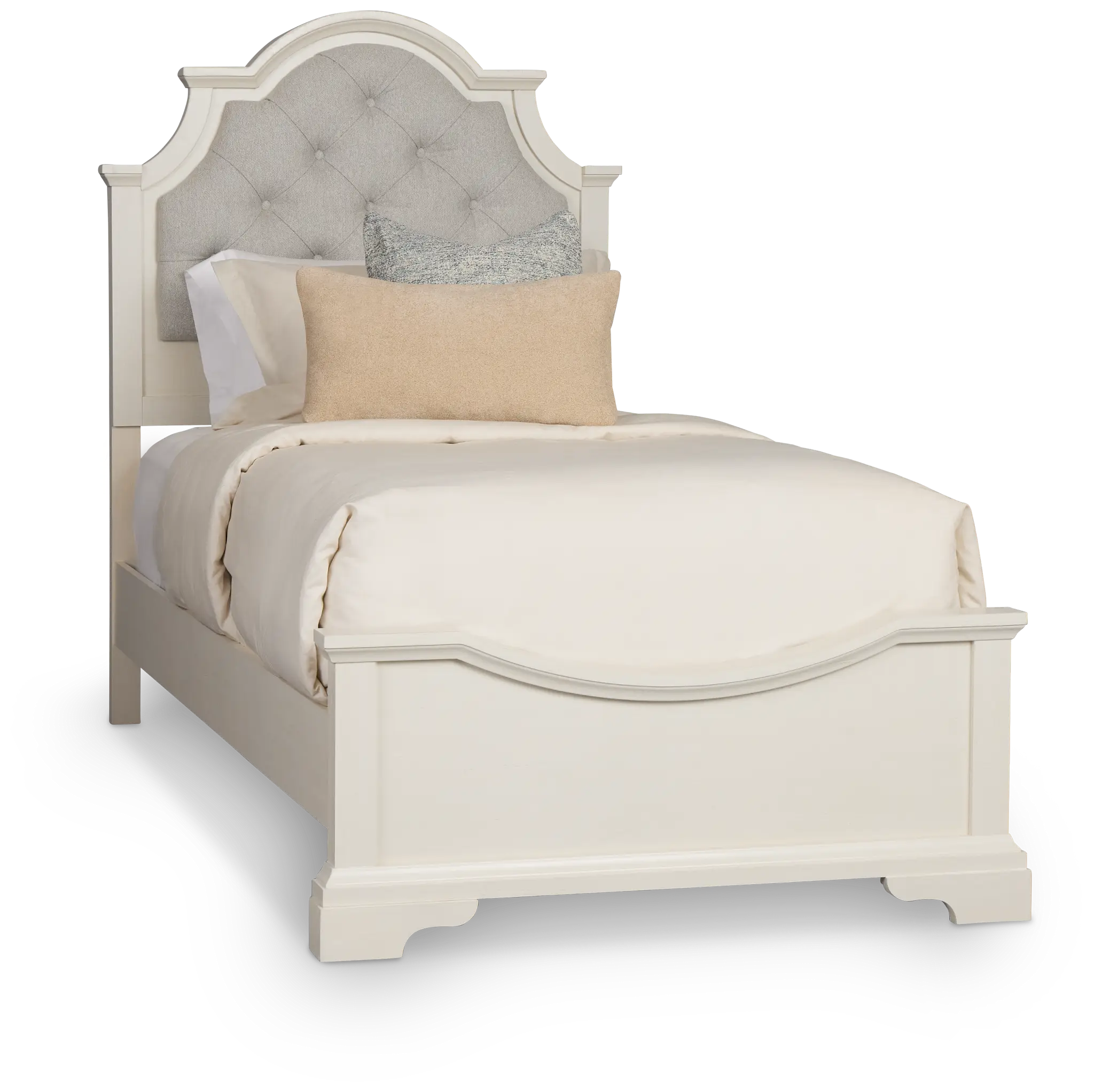 Charlotte White Uph Panel Bed Charlotte White Uph Panel Bed