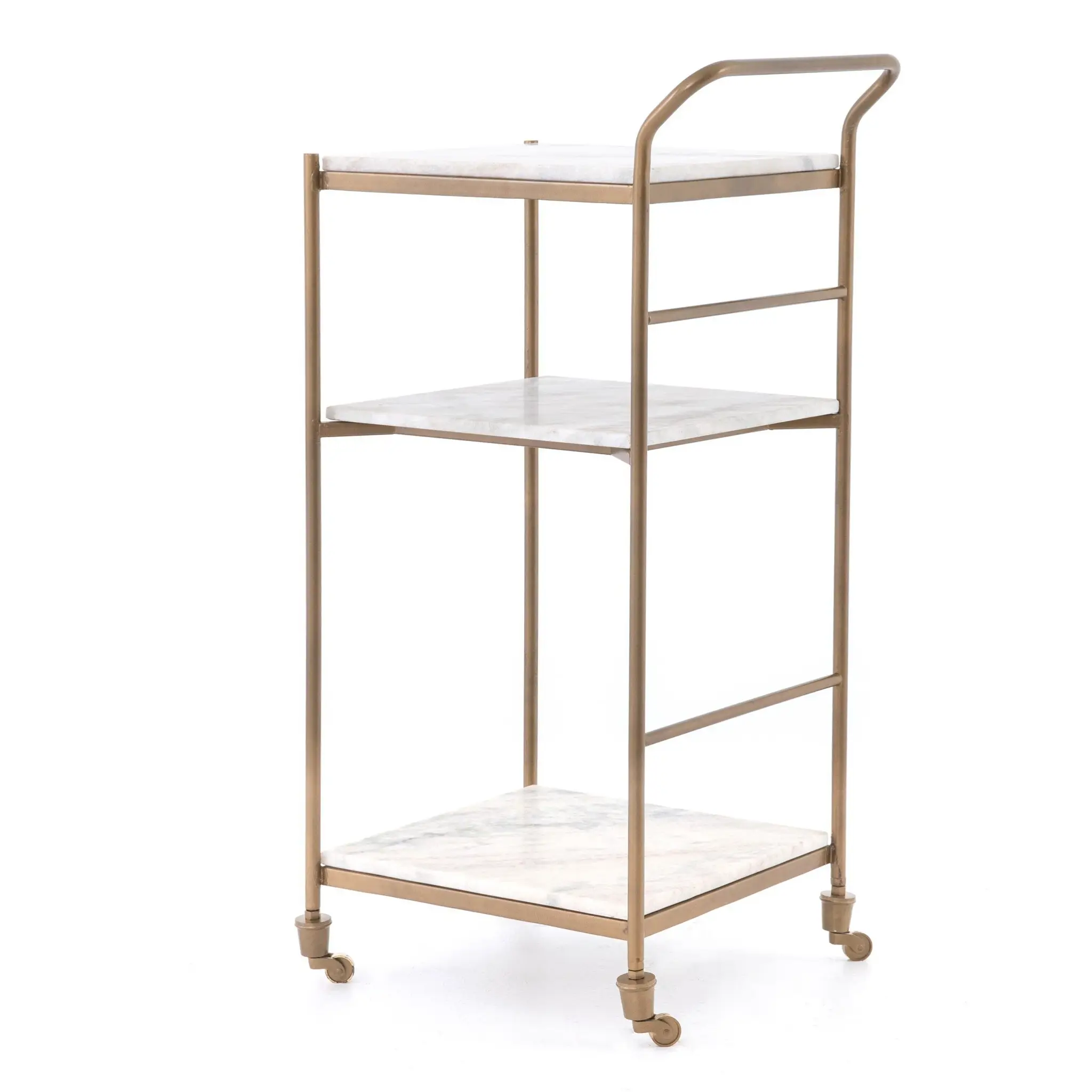 Four Hands Feri White Square Bar Cart Four Hands Feri White Square Bar Cart
