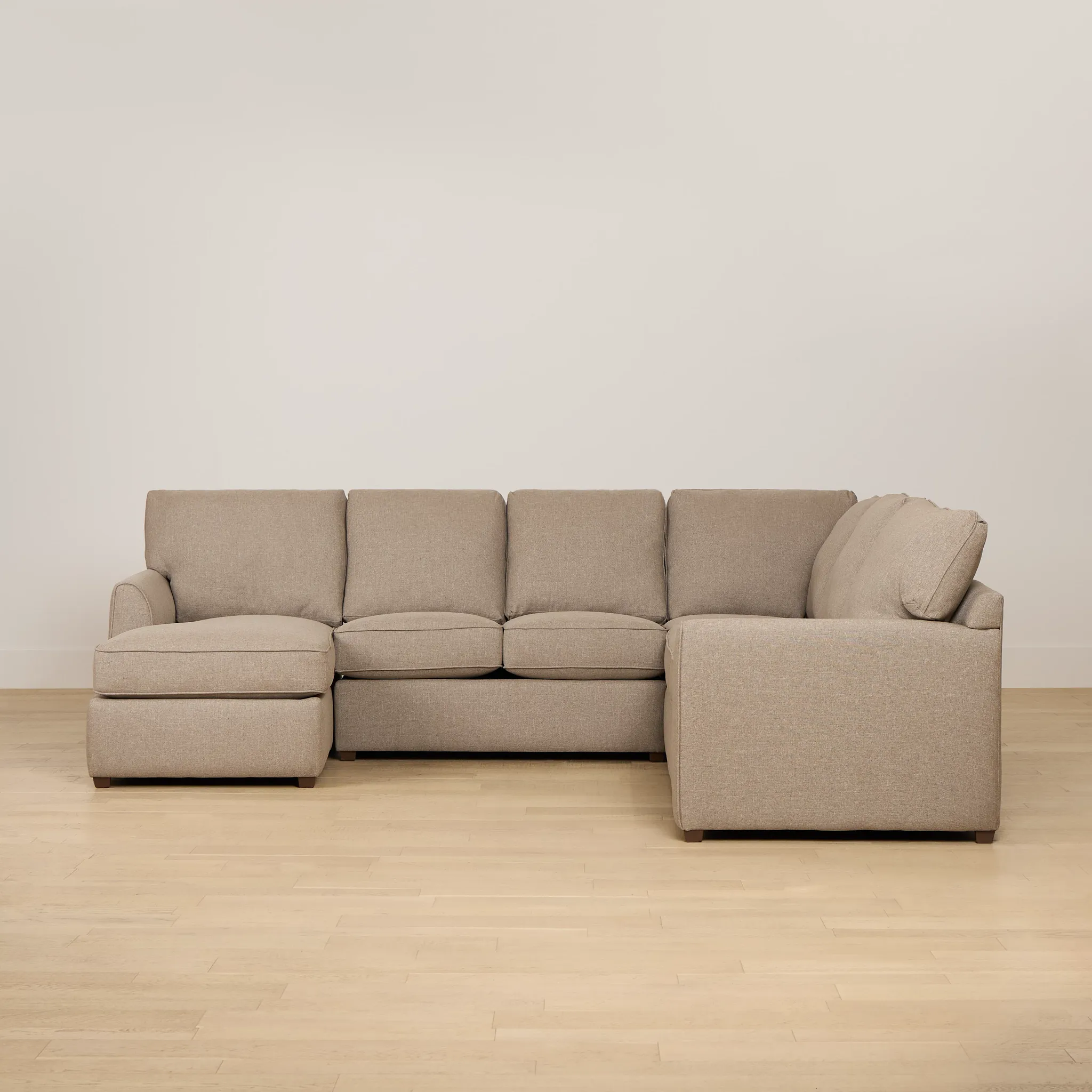 Tate Brown Fabric Medium Left Chaise Sectional